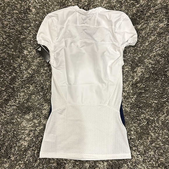 New ADIDAS Practice Woven Football Jersey in White-Team / Navy Blue - Picture 2 of 9